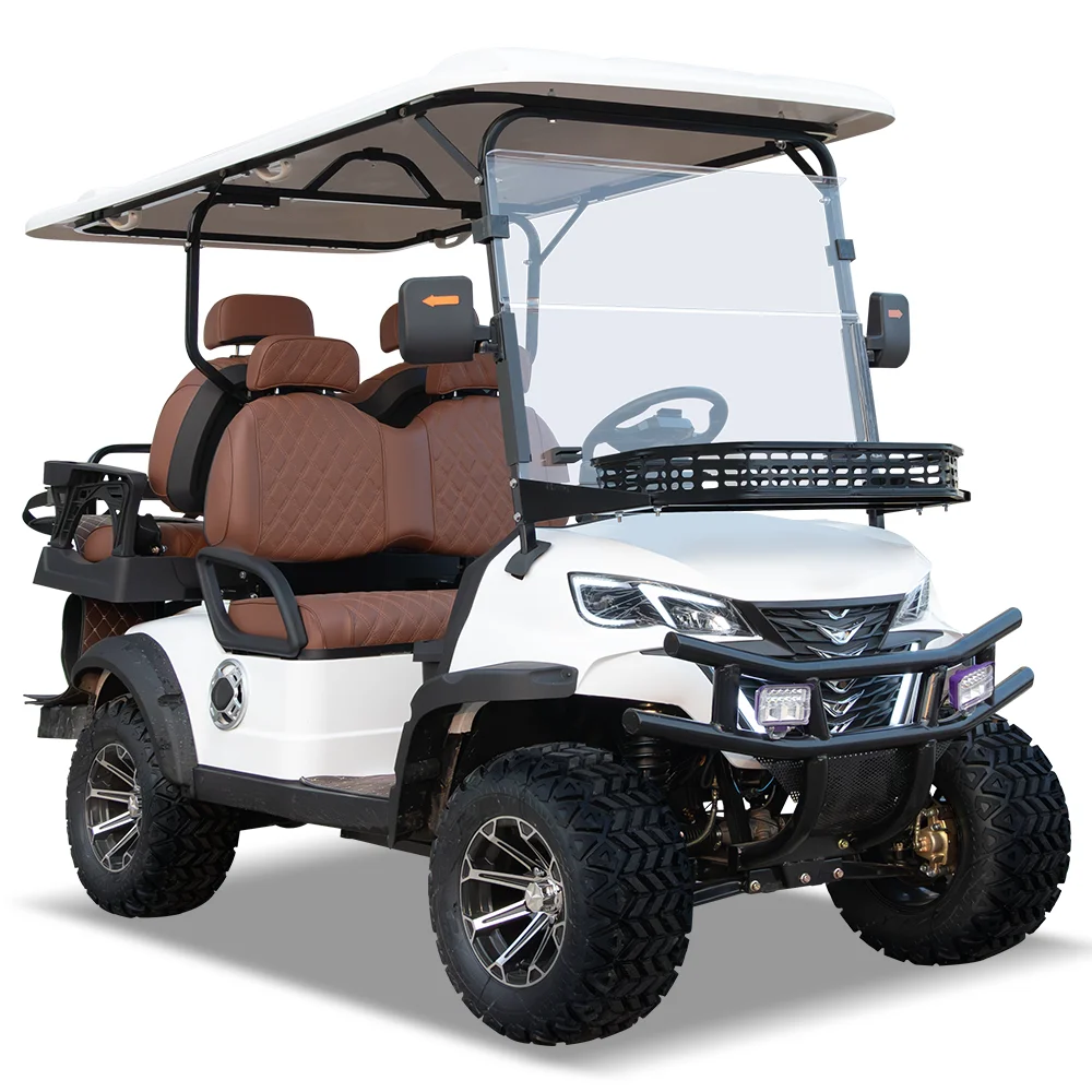 New Fashion Factory Price  4 6 Seats Luxury Electric Golf Carts for Sale brand electric golf car smart solar powered golf cart