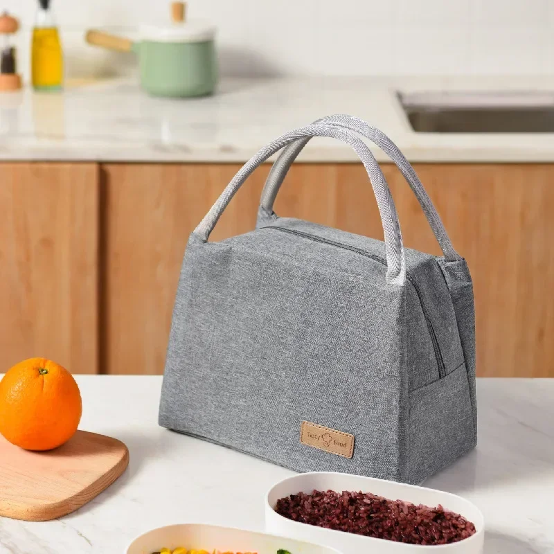 Borsa termica per il pranzo con imballaggio transfrontaliero borsa portatile per Bento a mano borsa per il pranzo portatile addensata con Film in