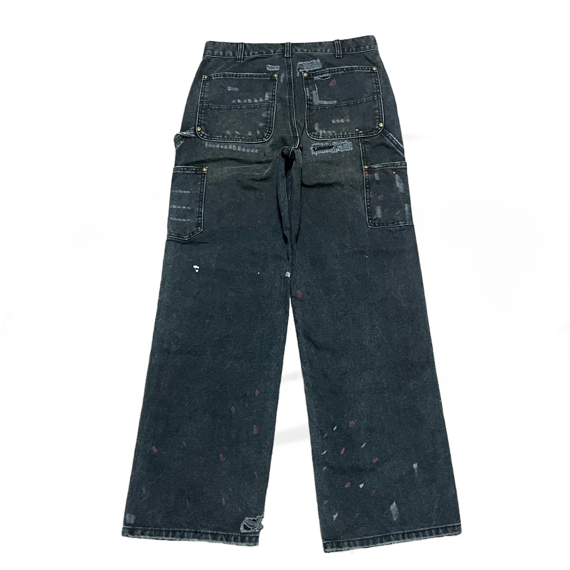 

Джинсы прямого кроя из хлопка, 6 унций, винтажные, с рваными коленями, для работы, молодежные, модные, износостойкие