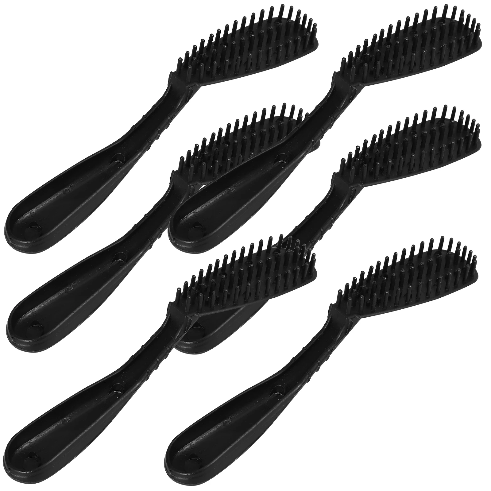 

6pcs Dye Comb Reusable Pp Material Easy Hold Salon Dye Brush Hair Coloring Tool Professional Hair Tint Applicator Washable