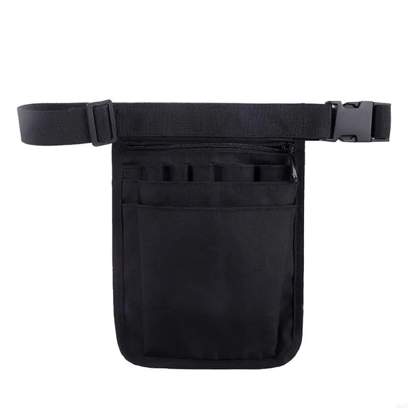 

652F Nurse Tool Storage Waist Bag Medically Belt Bag Multi Compartment Fanny Pack Portable Scissors