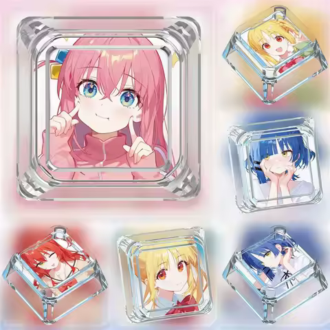Custom Cartoon Transparent Keycap Personalised Japanese Anime Cute Girls Keycaps for Cherry MX Switch Mechanical Keyboard Gift