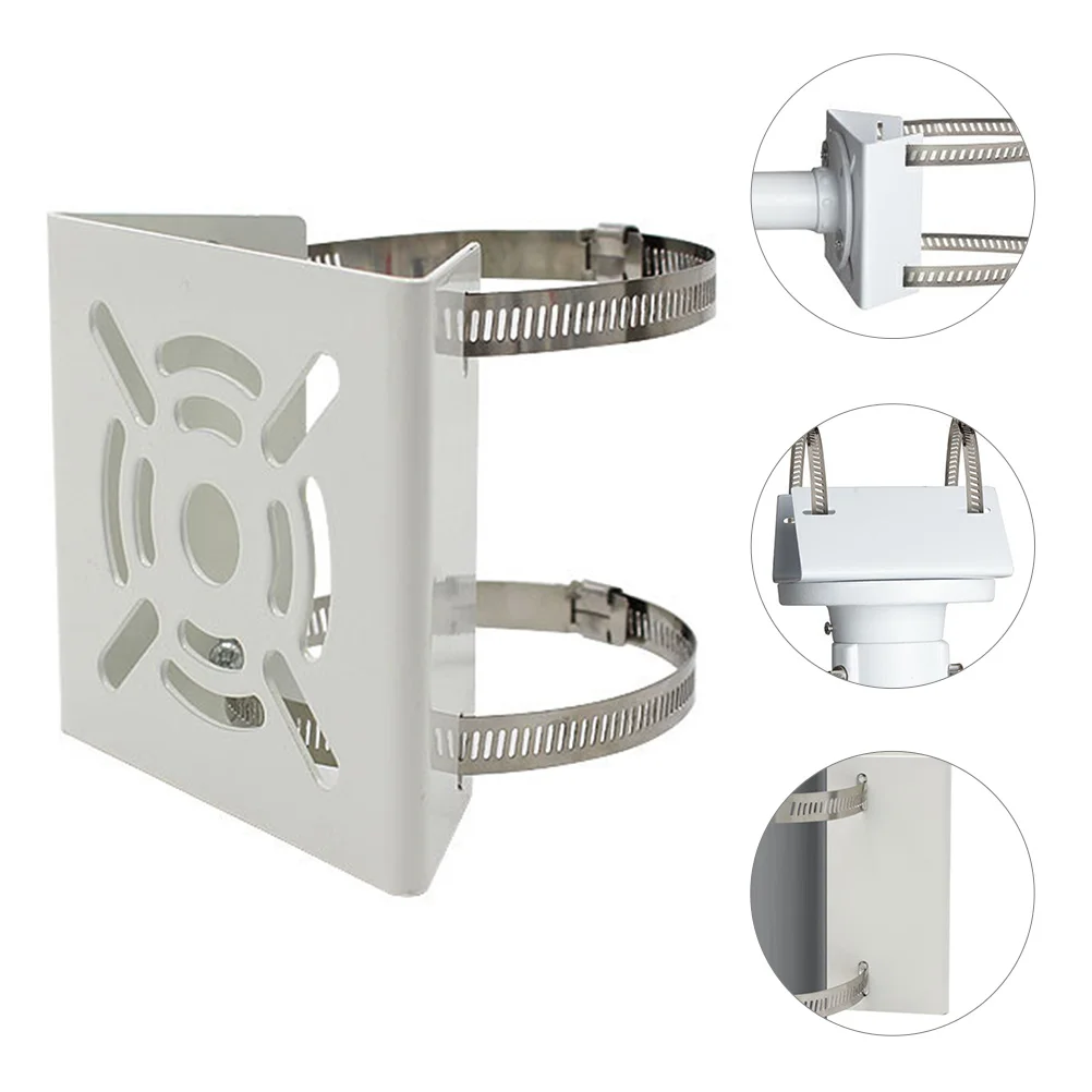 

Monitoring Bracket Weather-resistant Pole Adapter Clamp Mount Spotlight Camera for Alloy