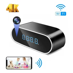 Mini Night Vision Clock Camera 1080P HD Supports WiFi 2.4GHZ with Motion Capture Shooting Suitable for Indoor Home and Office