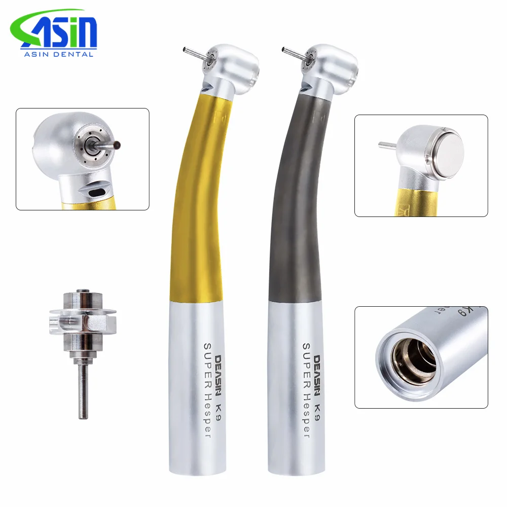 

Titanium Alloy Dental Handpiece Optical Fiber Torque Head Air Turbine Ceramic Bearing for KaVo 2/4/6 Hole Connector Dentist Tool