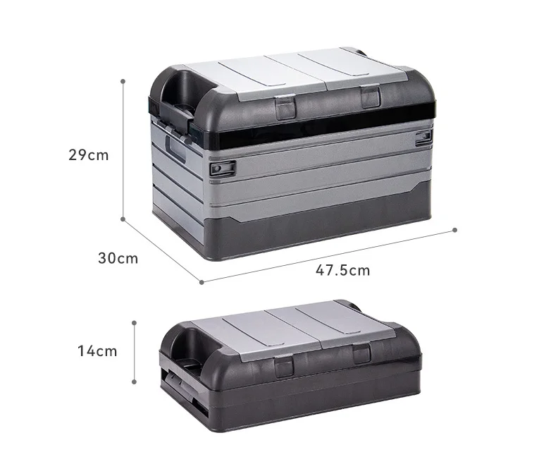 

Cross-border Car Trunk Foldable Dustproof Storage Box PP Material Multi-Purpose Portable Travel Use