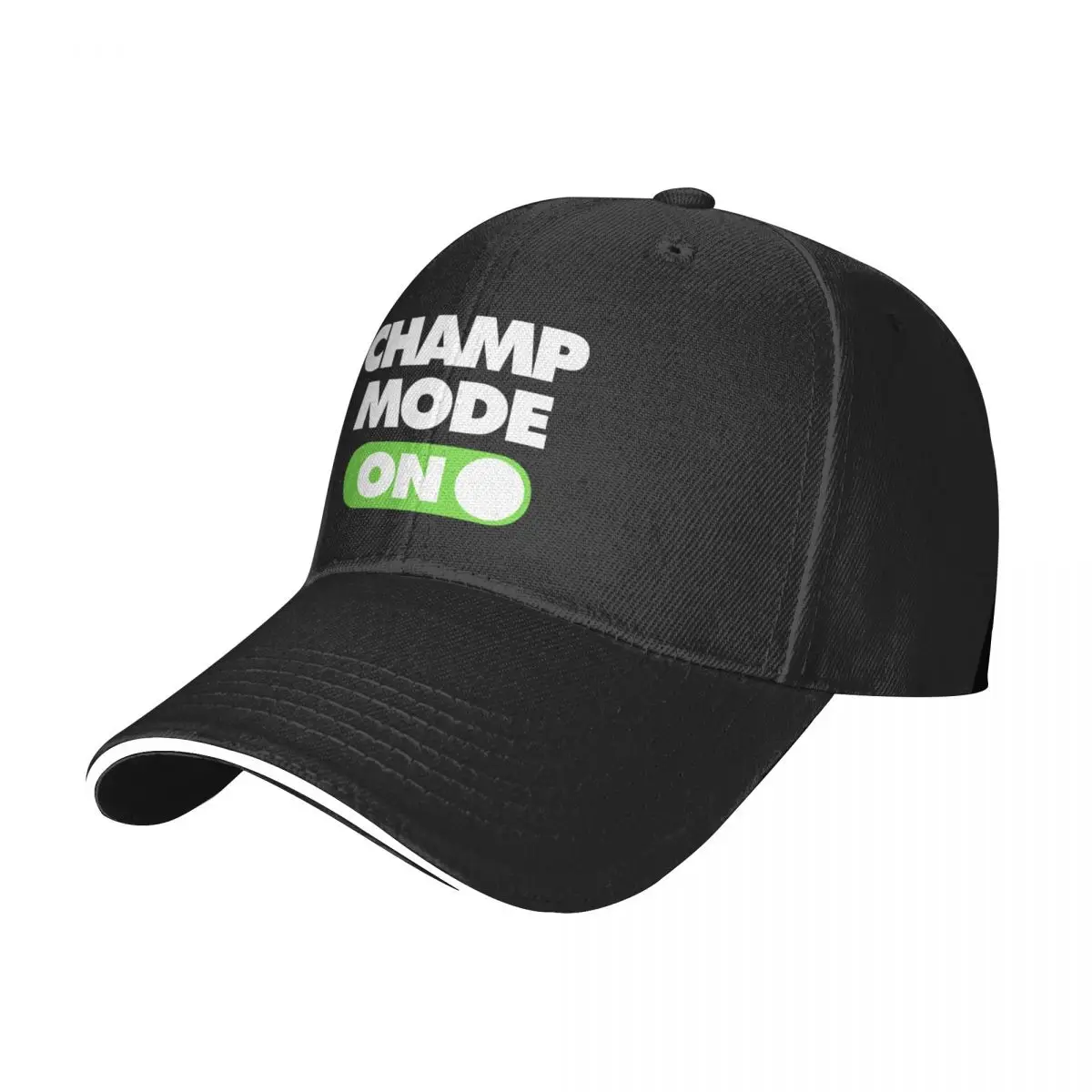 Champ Mode ON Funny Sports Saying Baseball Cap Anime Hat Trucker Hat cute Caps Women Men's