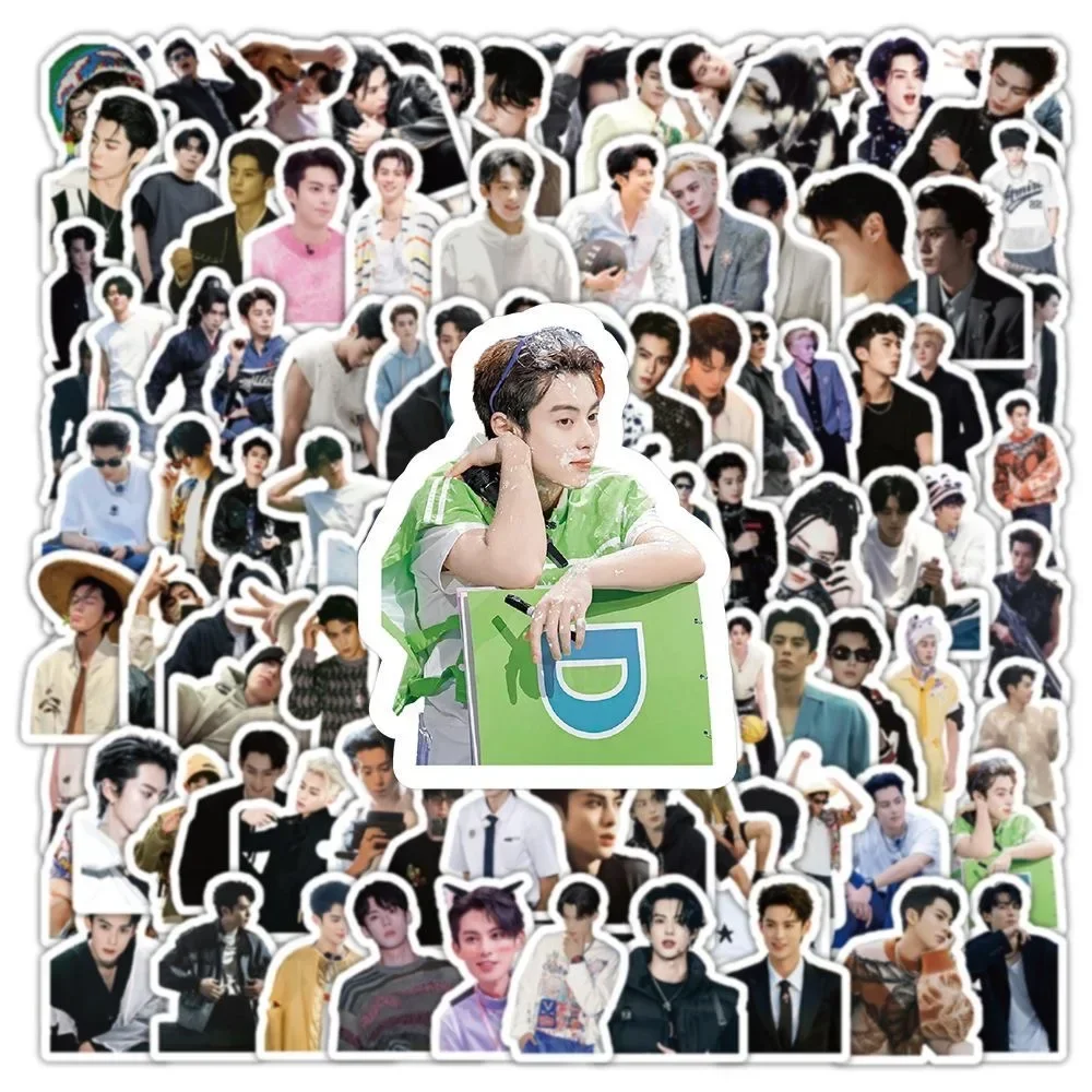 100PC/SET Dylan Wang Hedi Poster Humanoid Stickers Hot TV Character Drama Stills Hand Account Materials Computer Cellphone DIY