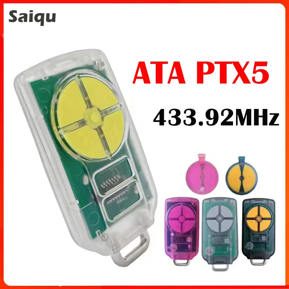 

ATA PTX5 PTX-5 Garage Door Remote Control 433.92MHz Rolling Code Command Garage Door Opener Gate Transmiitter