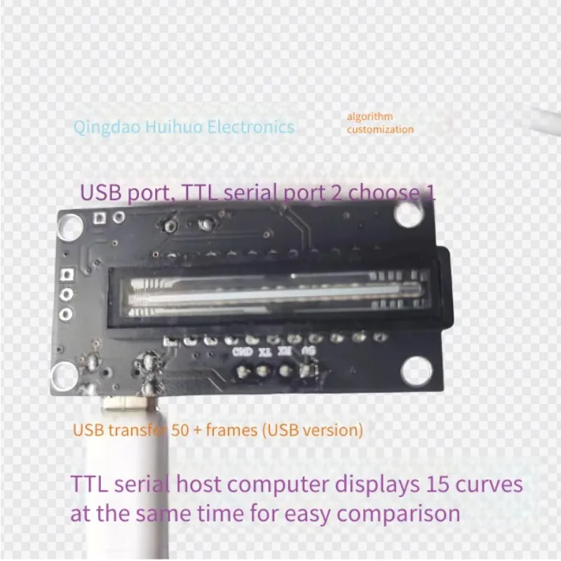 Linear Array CCD Module Development Board with Long Exposure Serial Port or USB Output for TCD1304 Communication and Upload to H