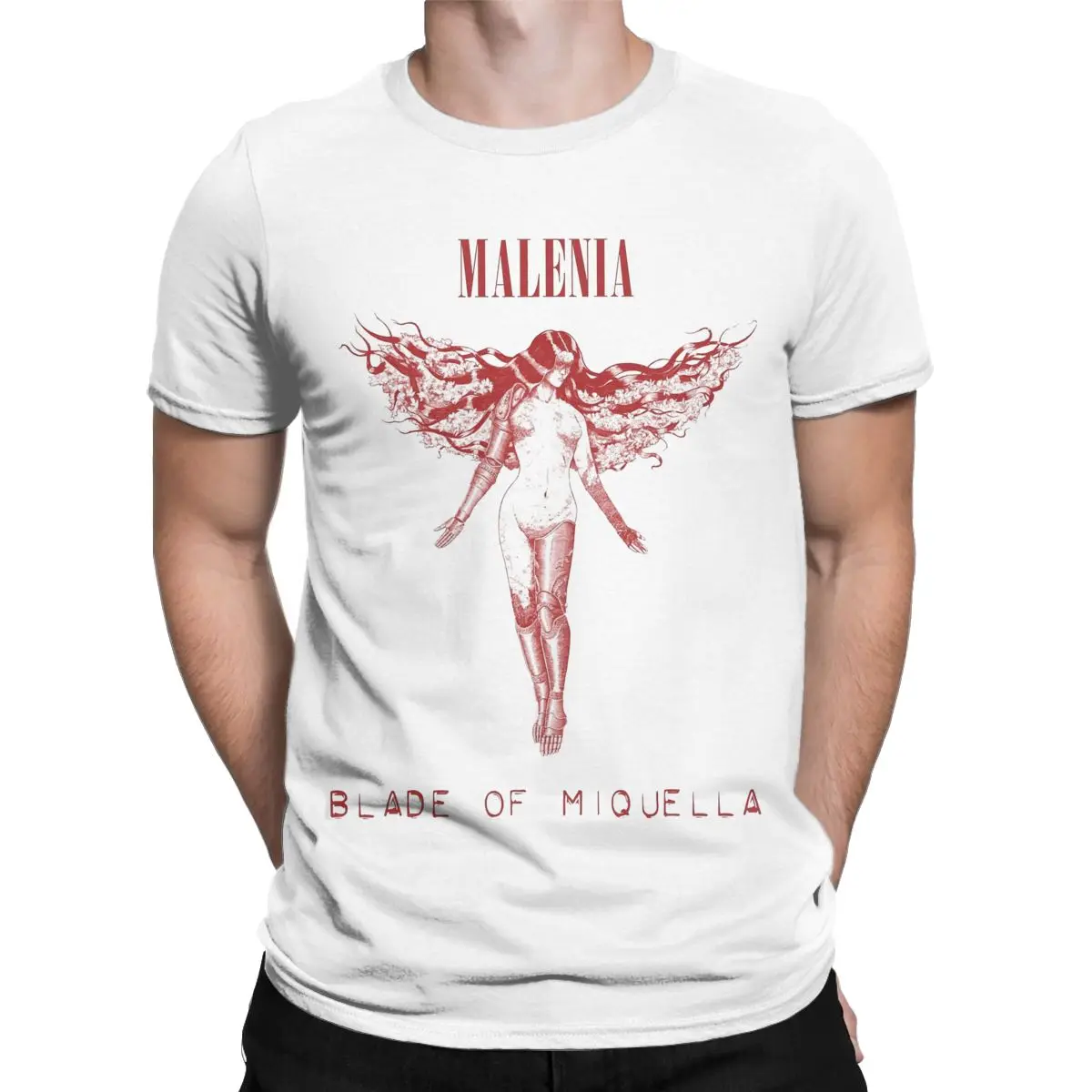 Casual Malenia Blade Of Miquella T-Shirts Men Women's 100% Cotton Angel Dark Souls Tees Shirt Birthday Present Clothing