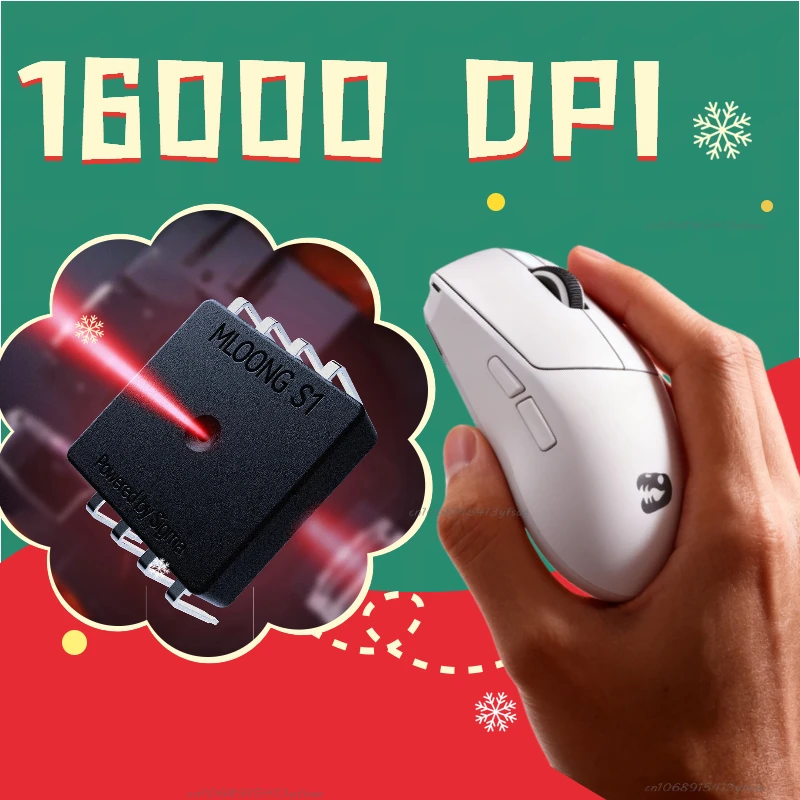 

Advanced S1 Sensor Mouse Wireless Ergonomic 16000 DPI 1000Hz Polling Rate S1 Chip Between 3311 and 3395 Performance Gaming Mouse