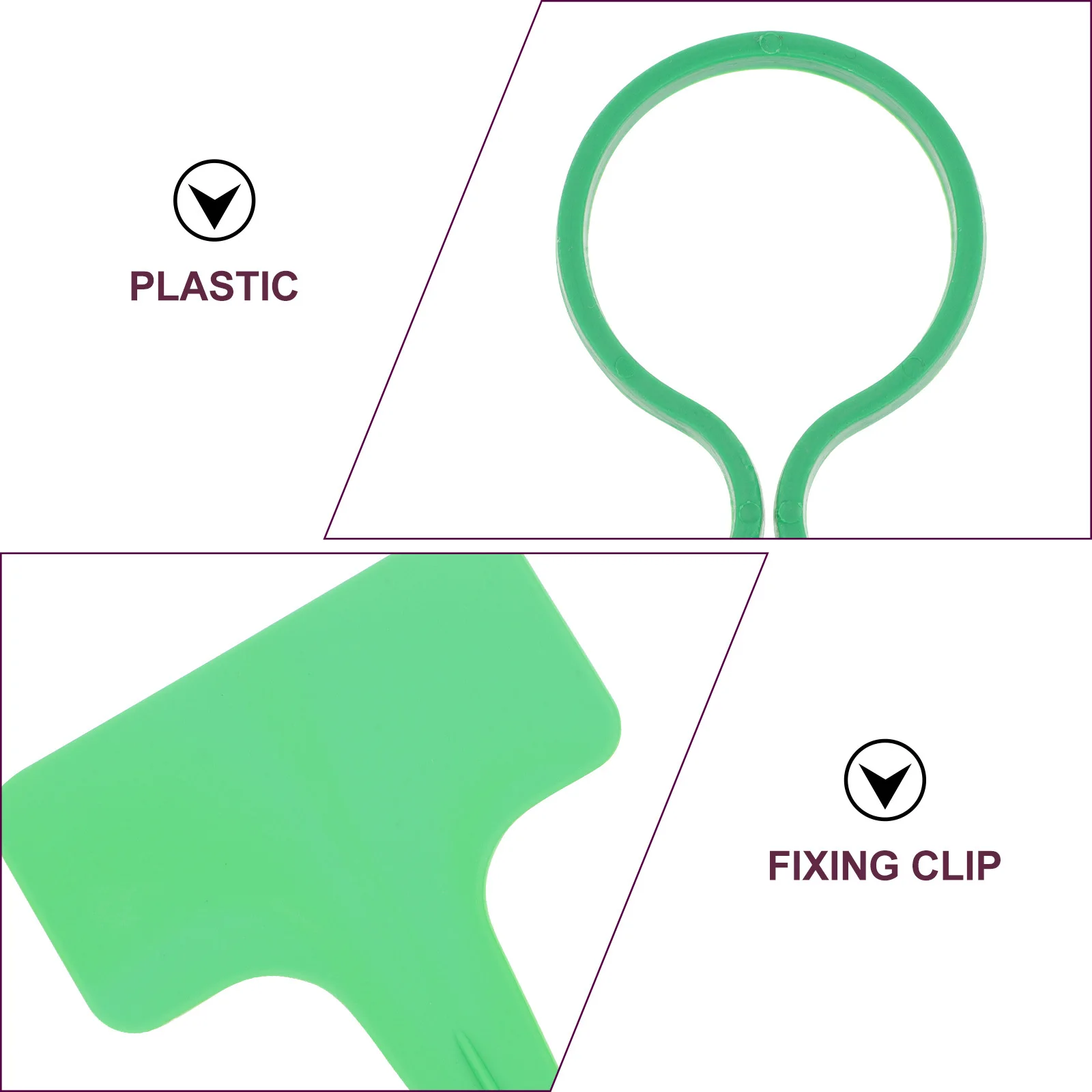 6 مجموعات من حصص دعم النباتات 6 مجموعات تعريشة تسلق النباتات البلاستيكية للزهور بوعاء دليل النمو المستقيم إطار حماية الرياح #1