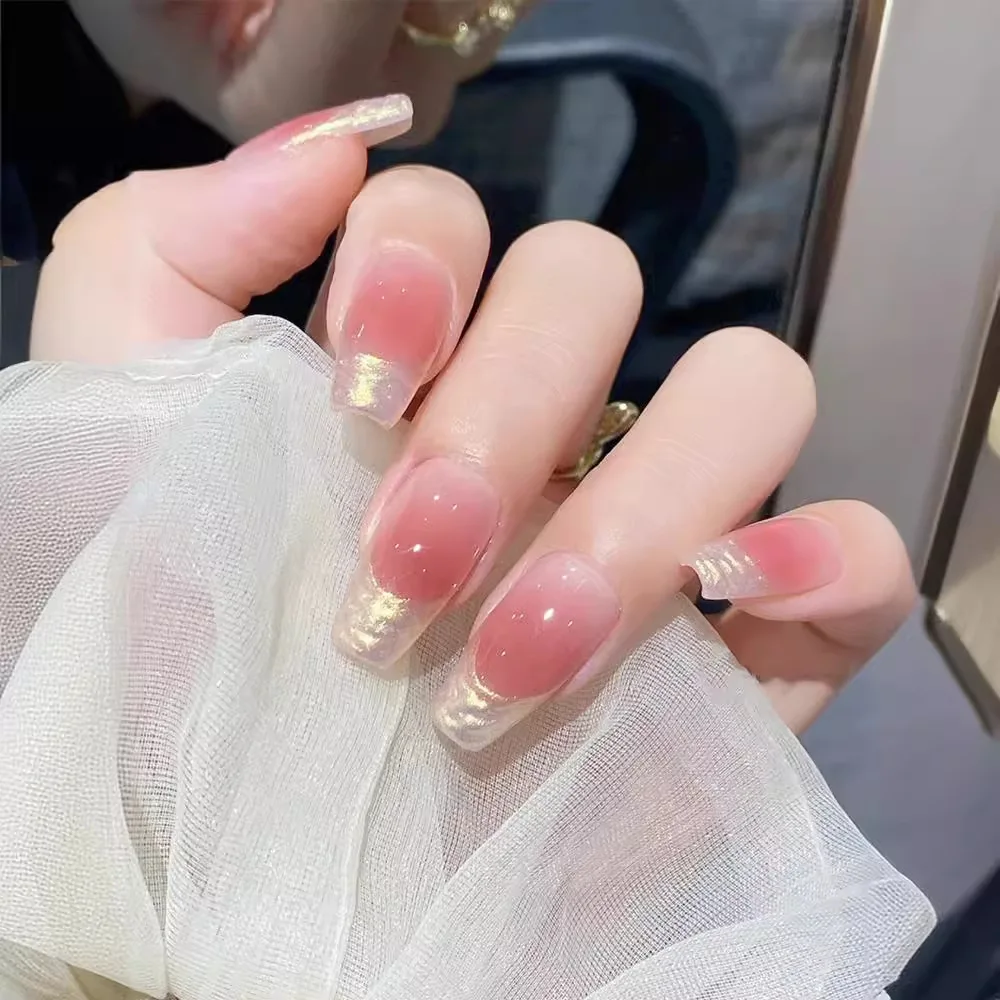 Geel Aurora nagelpoeder chroom pigmenten metallic wrijven stof maanlichteffect nagelkunst decoratie