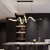 Anillo de luces led para decoración del hogar, lámparas colgantes modernas para sala de estar, comedor, iluminación interior 2