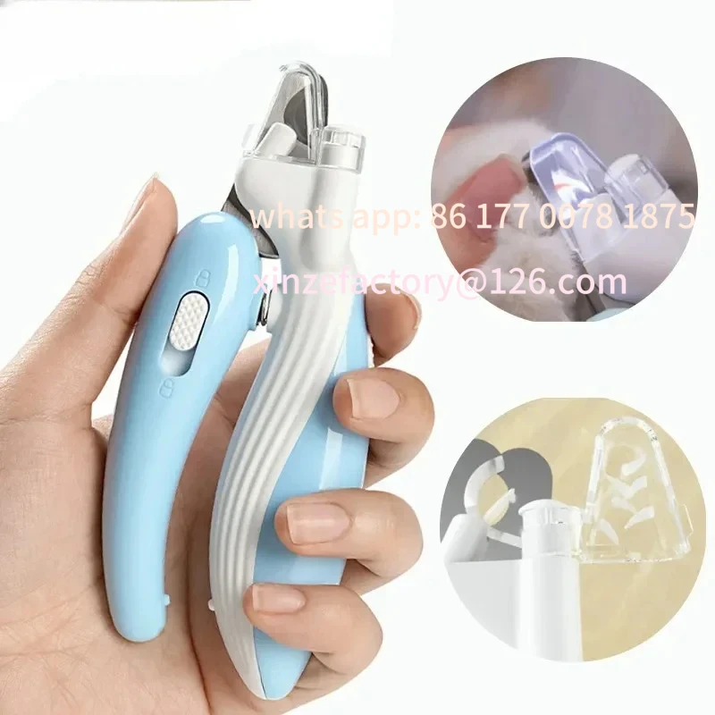 

Customizable Professional Pet Nail Clippers with Led Light Pet Claw Grooming Scissors for Dogs Cats Small Animals Paw Nail