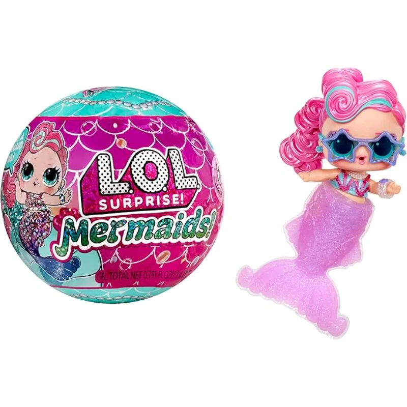 MGA LOL Surprise Mermaids Tots 2024 dolls with Color Change Tail Make A Mermaid Tail 8 Dolls to Collect Fashion Christmas Gift