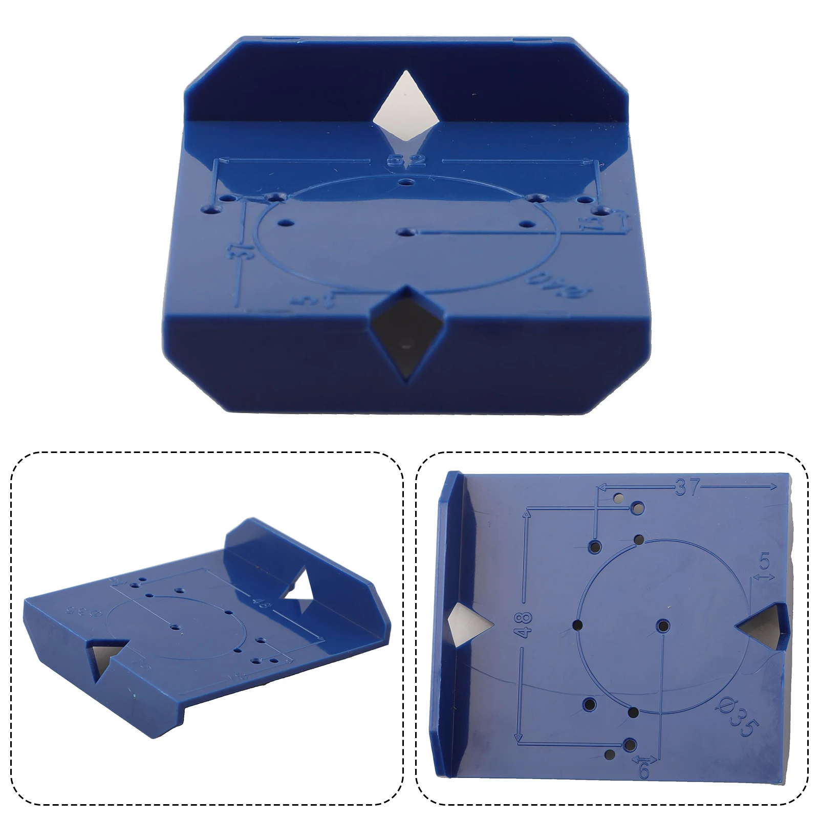 ABS Hinge Jig Hinge Hole Jig Cabinets Hinges Easy To Operate High Drilling Efficiency Hinge Opening Positioning Ruler