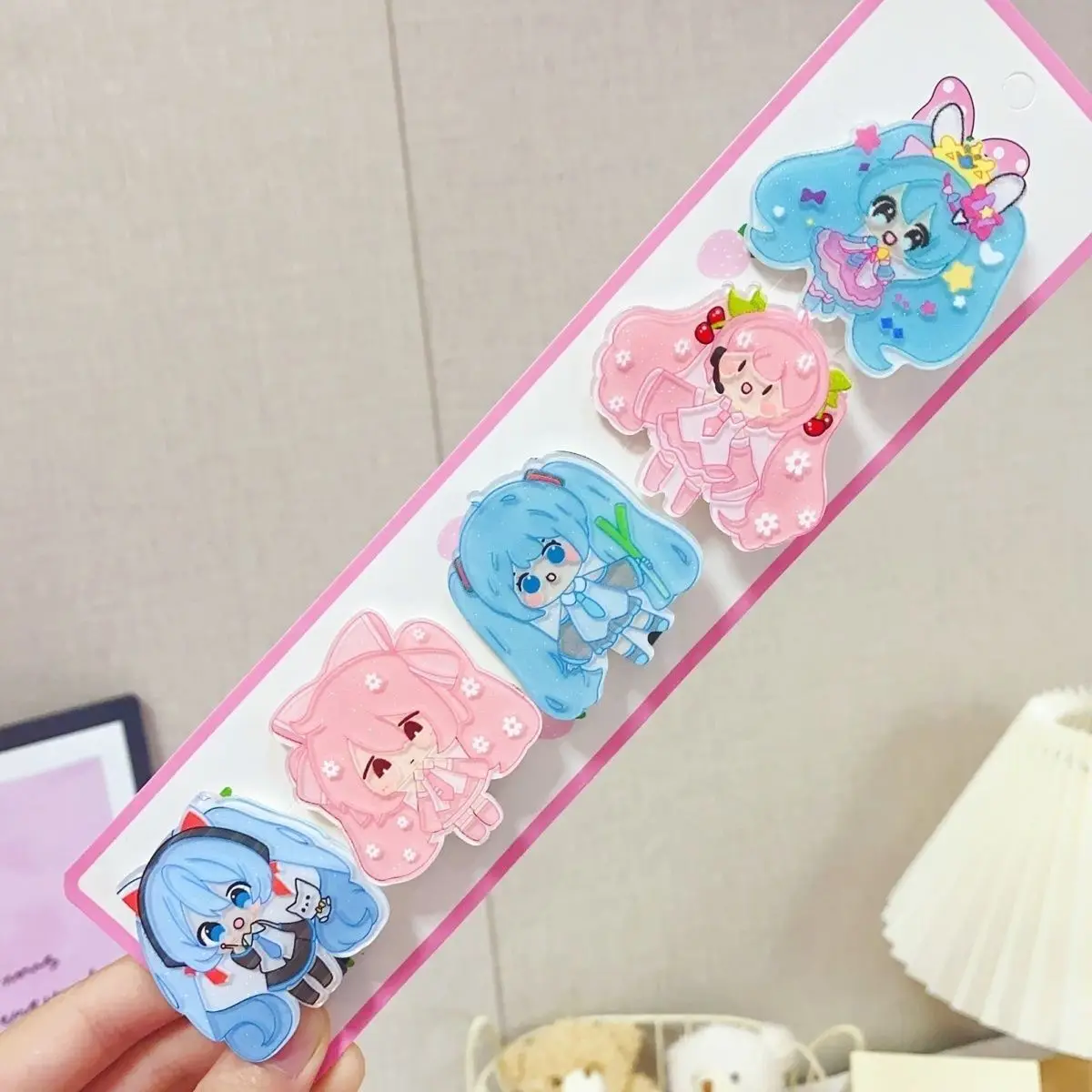 Hatsune Miku cartoon hair clip side clip cute claw clip, suitable for students, girl bangs accessory, gift for friends view 2