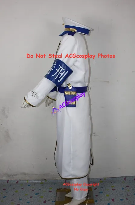 Dolls cosplay white military unifrom cosplay costume acgcosplay include cap with emblem and small bags