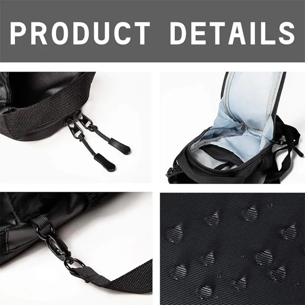 Magnetic Water Bottle Sling Bag with Soft Shoulder Pads Adjustable Gym Bottle Bag Waterproof Convenience Crossbody Sports Bag