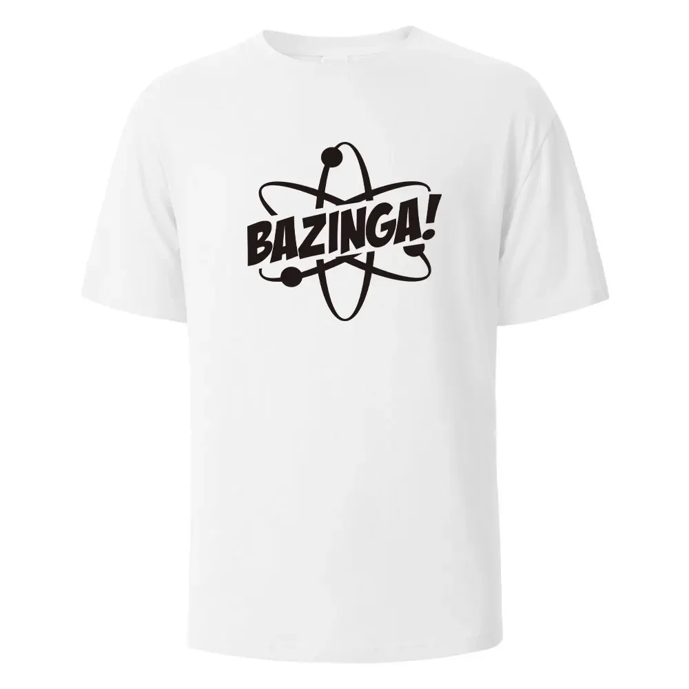 Bazinga Print T-Shirt Summer Tees For Men Women 100% Cotton O-neck Oversize Casual Short sleeved Tops