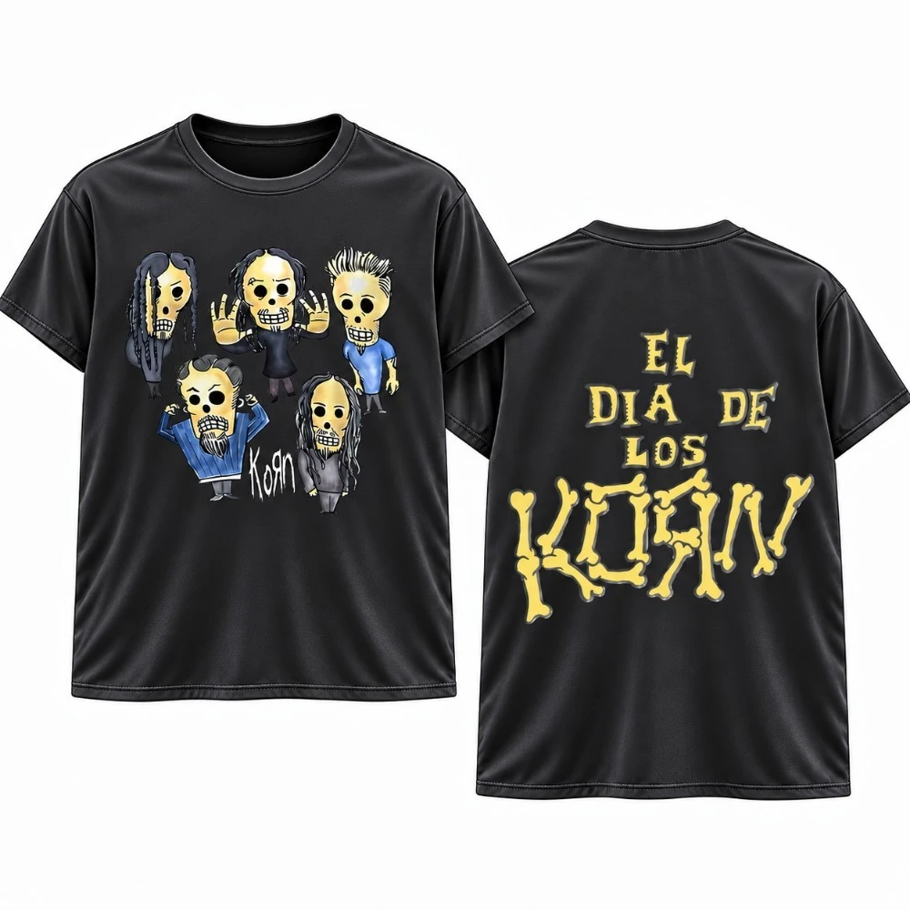 Rock Band Cohen Band Tops Unisex Gothic Harajuku Style Concert Fans Same T-shirt Casual Sports Loose Daily Band Outfit