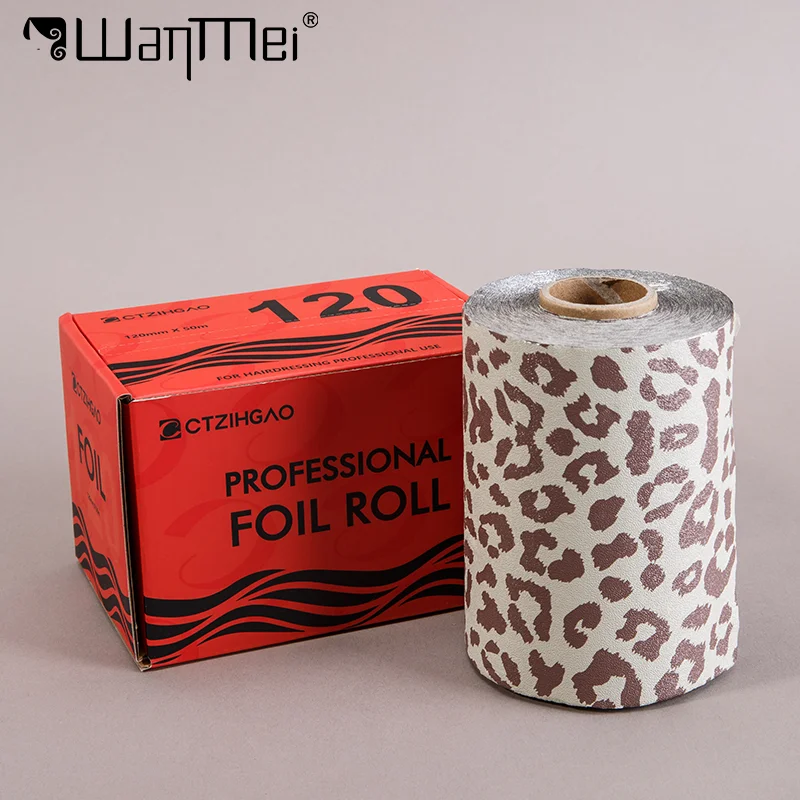 

50m WANMEI Leopard Print Hair Dyeing Aluminum Foil Hairdressing Perm Coloring Bleaching Hair Styling Tools Salon New Style