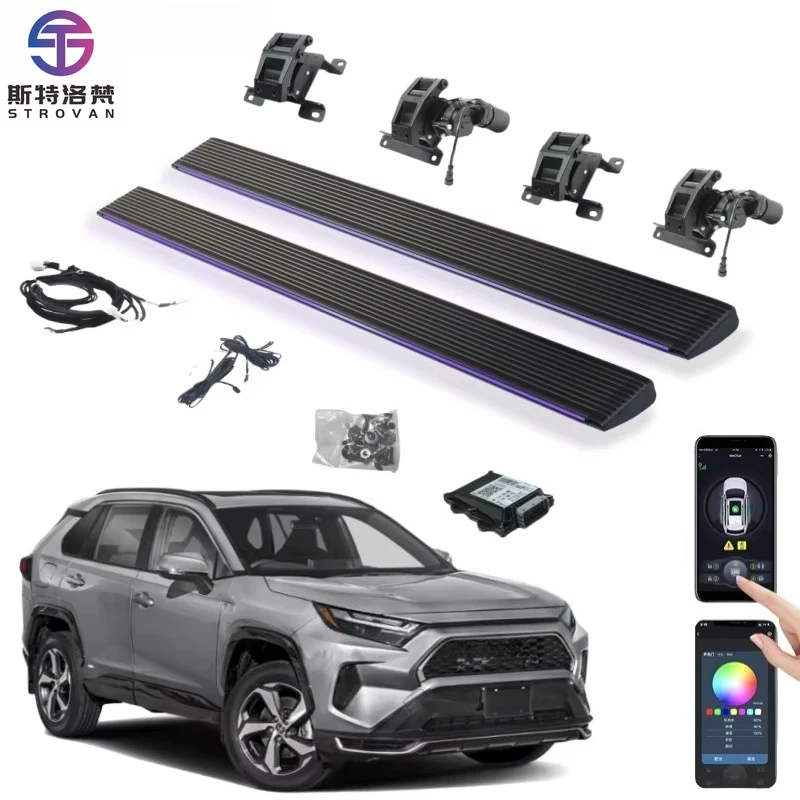 

STLF CLRAK 2021 2022 2024 2025 RAV4 Limited Prime Door Electric Side Foot Steps Power Running Boards for RAV 4 Hybrid