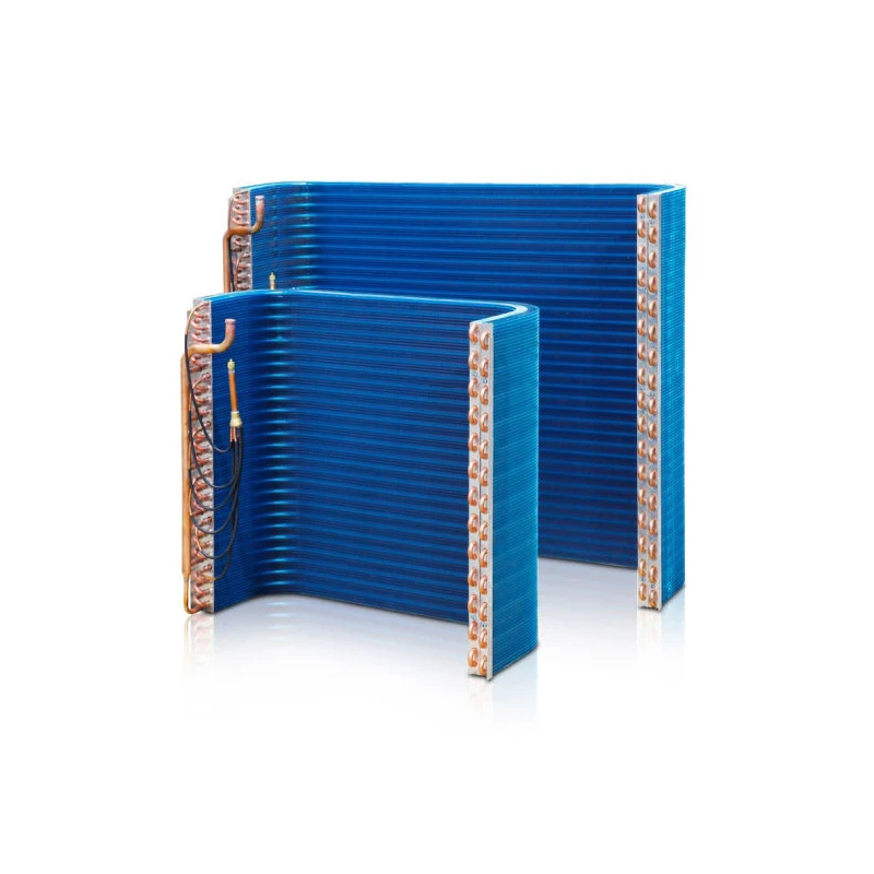 High Performance Hydrophilic Aluminum Foil Fins Copper Tube Finned Heat Exchanger R404a Refrigerant Oil-free Compressor
