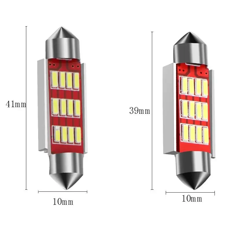 1 pz più nuovo LED C5W C10W Auto lettura luce festone Auto cupola interna lampadina SMD 31mm 36mm 39mm 41mm 6000k bianco Car Styling