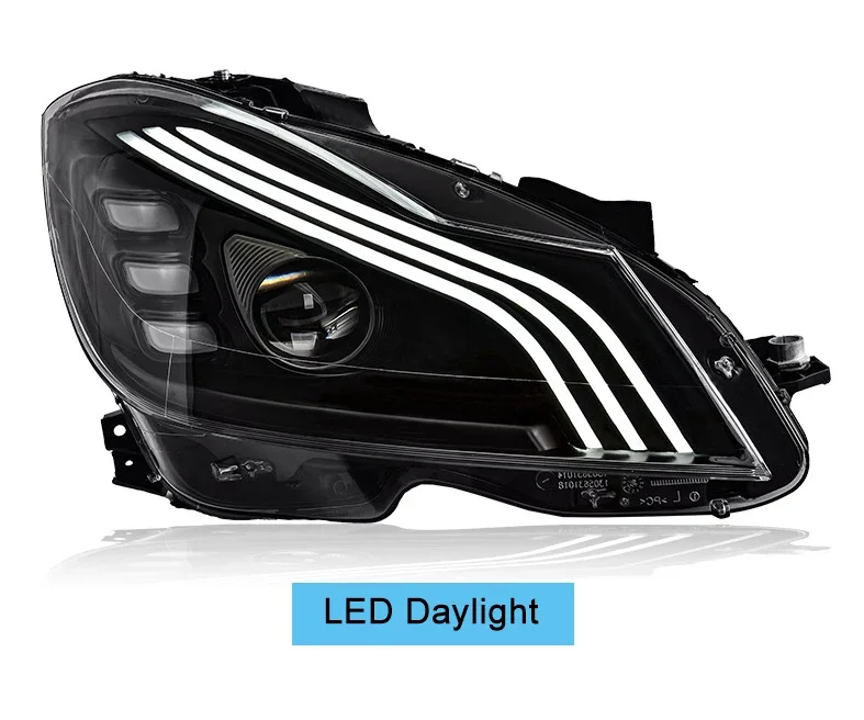 Upgrade to Auto Lighting System Head Lamp New Style 2012-2014 LED Led headlight For Mercedes C class W204 car  RHD & LHD