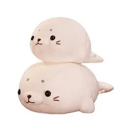50/60CM Lovely Stuffed Animal Doll Kawaii Pillow Soft Down Cotton Lying Seal Plush Toys Home Decor Brinquedos Gift For Girls
