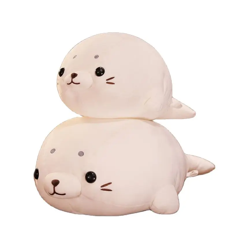 50/60CM Lovely Stuffed Animal Doll Kawaii Pillow Soft Down Cotton Lying Seal Plush Toys Home Decor Brinquedos Gift For Girls