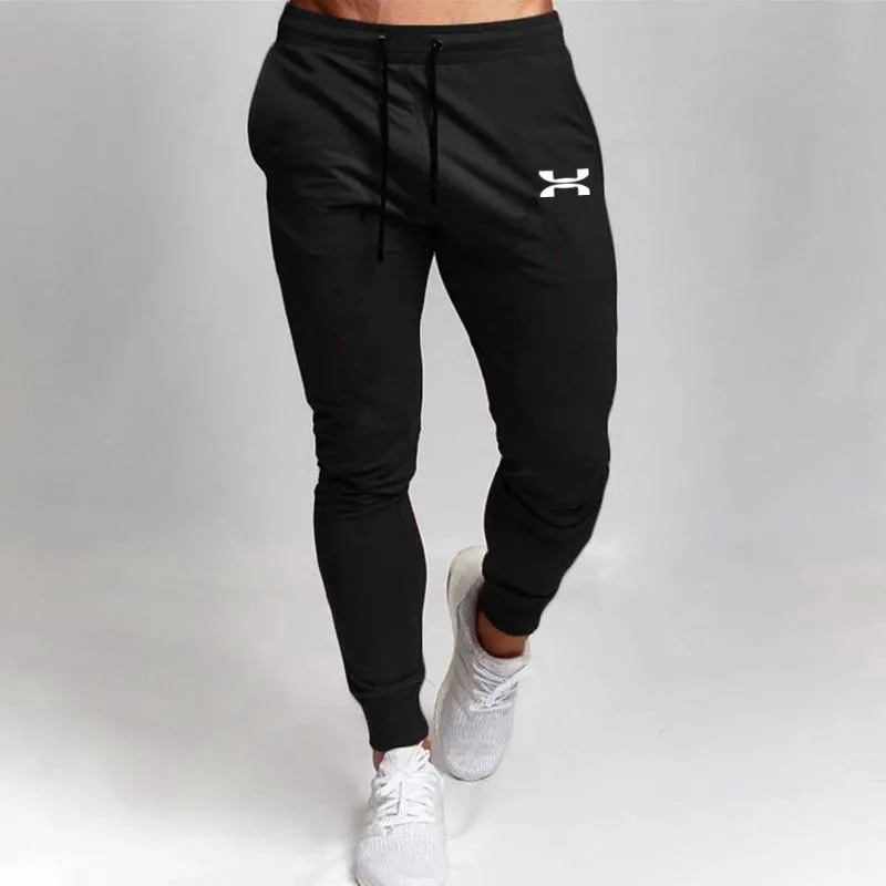 Men\'s Fitness Trousers Solid Color Mid-Waist Loose Breathable Straight-Leg Casual Pants Thin Quick-Drying Sports Pants