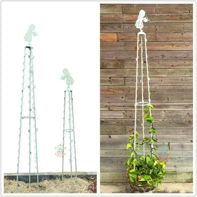 

Watering Angel Climbing Vine Frame Rose Clematis Special Frame Wrought Iron Old Three-dimensional Flower