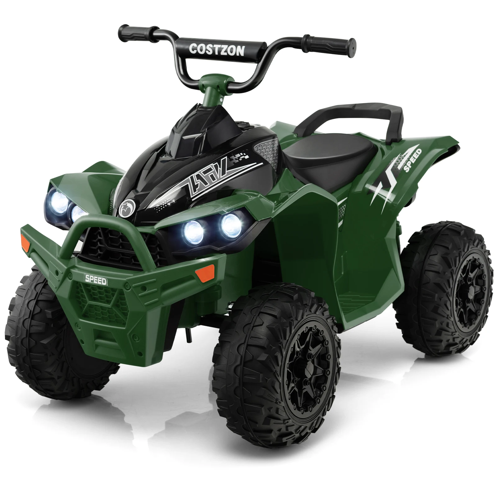 12V Battery Powered Kids Ride On ATV Electric 4-Wheeler Quad Car w/ MP3 & Light