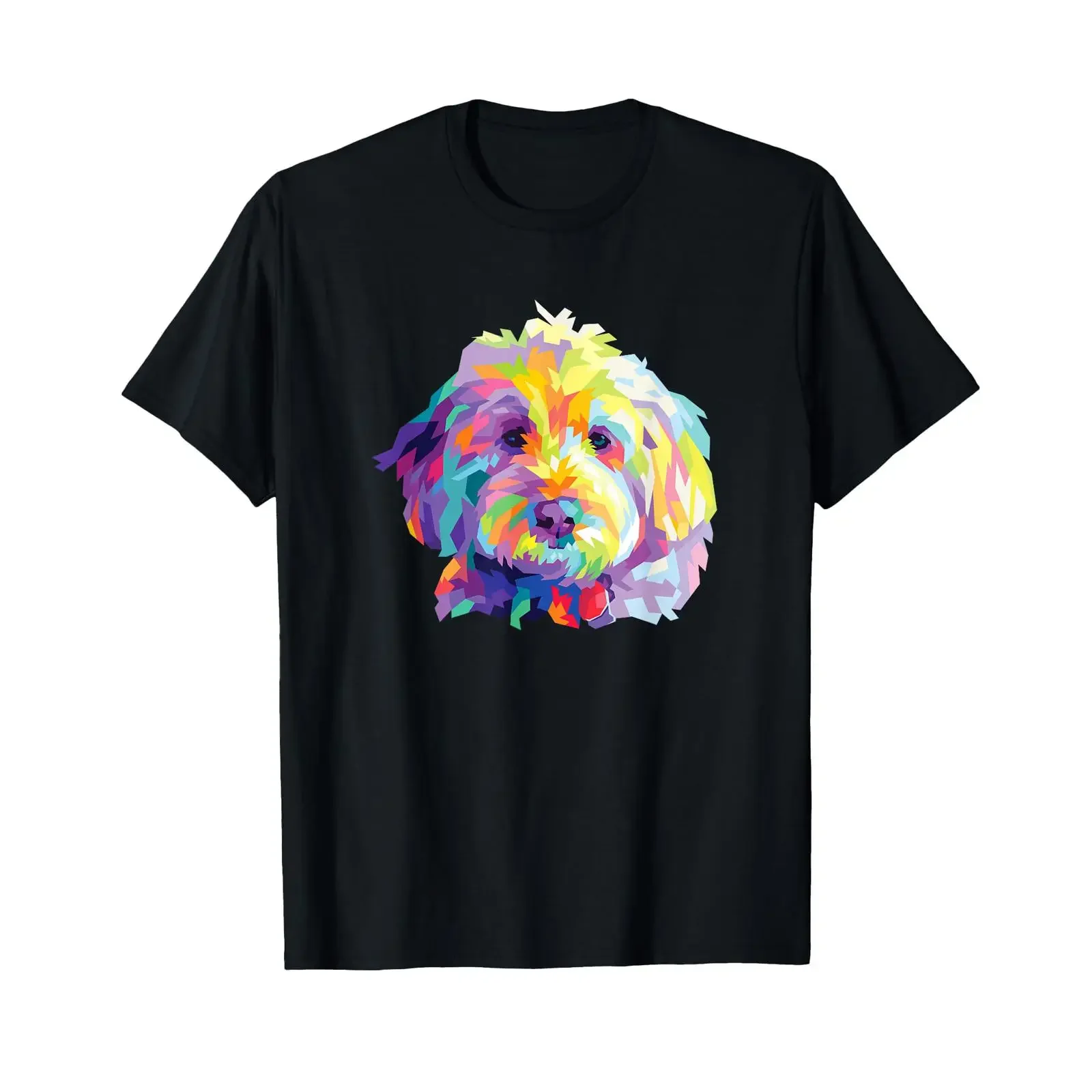 Camiseta colorida para perro Goldendoodle Labradoodle Pet Bernedoodle, talla pequeña, vintage, lavada, versátil, ropa de diseñador, moda para hombre
