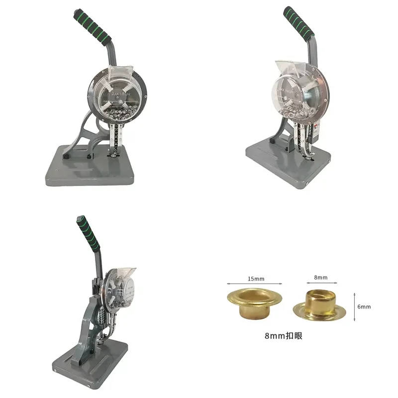 LIUDU 8mm High Quality Semi-auto Eyelet Punch Machine for Multi Layers Flex Banner Shoes Clothes Hard Paper