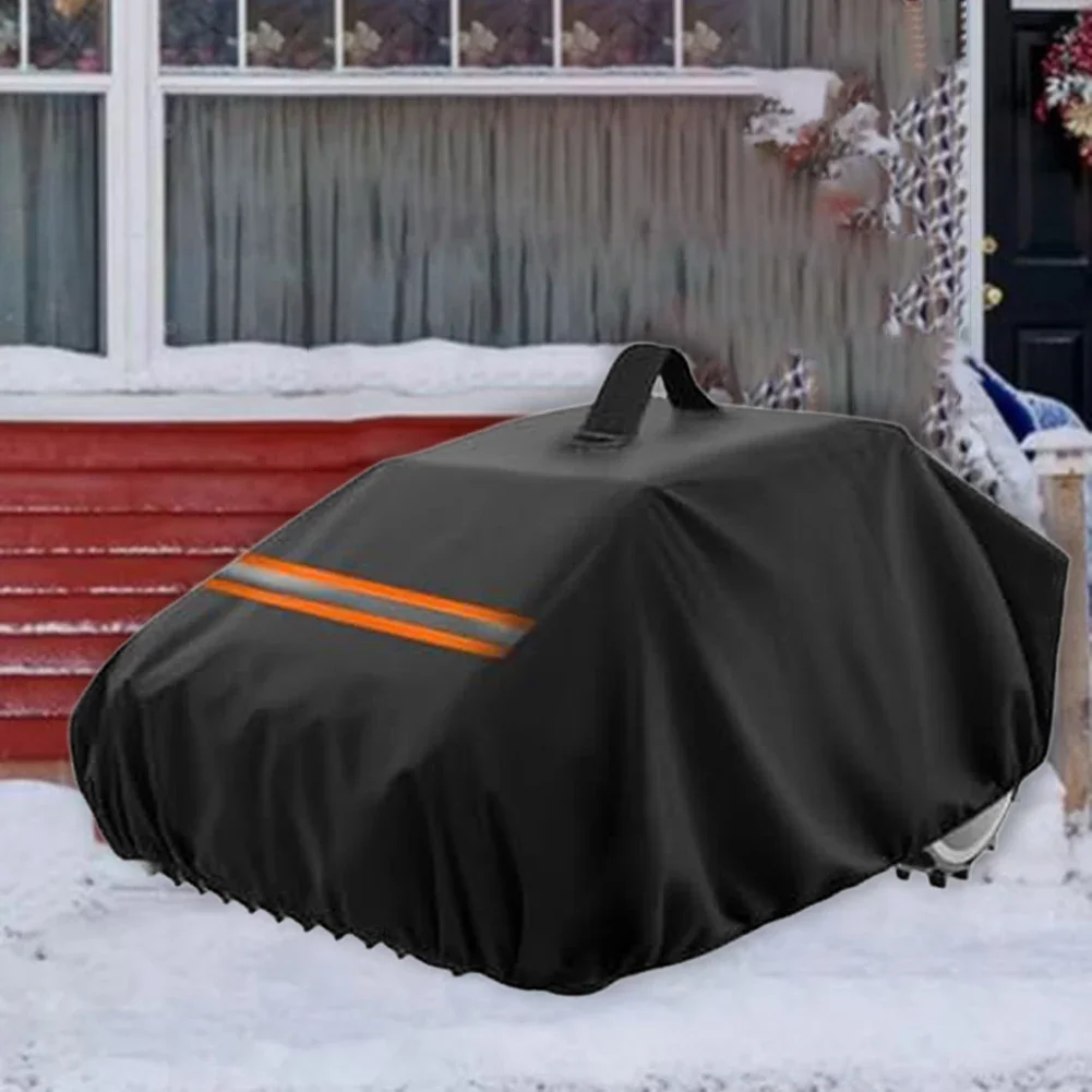 For Outdoor Storage Robotic Mower Cover Dust Protector Waterproof Lawn Mower Cover Lawn Mower Black Top Handle