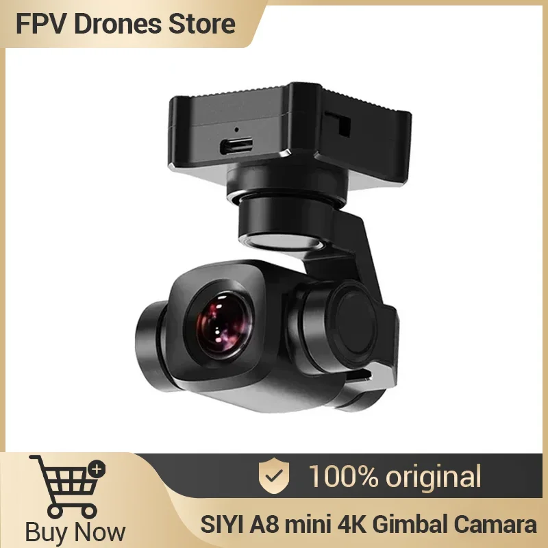 

SIYI A8 mini 4K Gimbal Camara 8MP Ultra HD 6X Digital Zoom Gimbal Camera with 1/1.7" Sensor 95g Lightweight 55x55x70mm