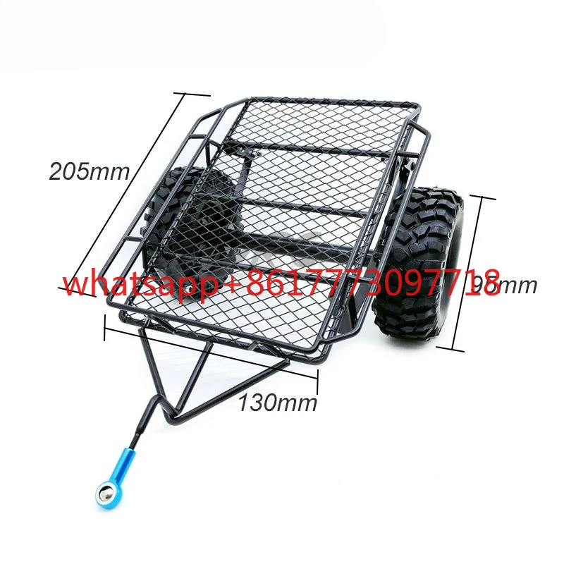 

1set Axial SCX10 1/10 Metal Hitch Mount Trailer 220*205mm for RC Crawler 90046 TRX4 D90 CC01