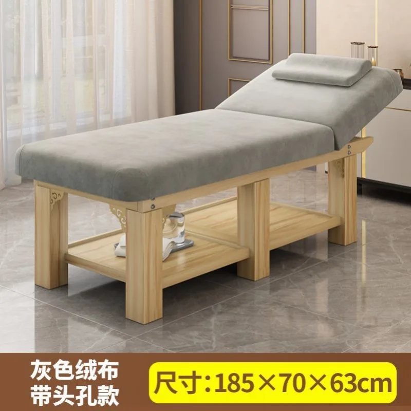 Tattoo Lash Wooden Massage Bed Bathroom Examination Physiotherapy Massage Table Adjust Lettino Estetista Salon Furniture WKMTB