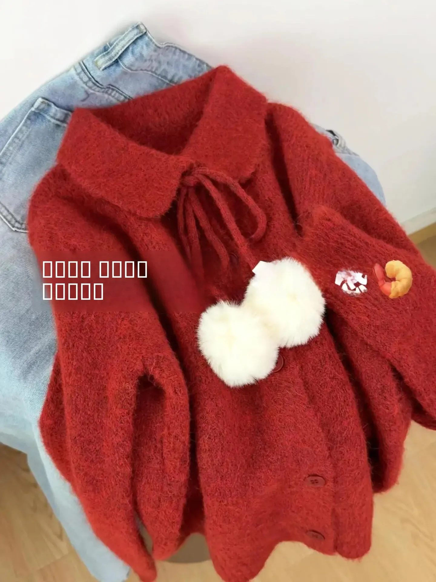 

Женский вязаный свитер, Новое зимнее поступление, свободный теплый дизайн с галстуком-бабочкой, повседневная удобная верхняя одежда, модная круглая одежда Ne