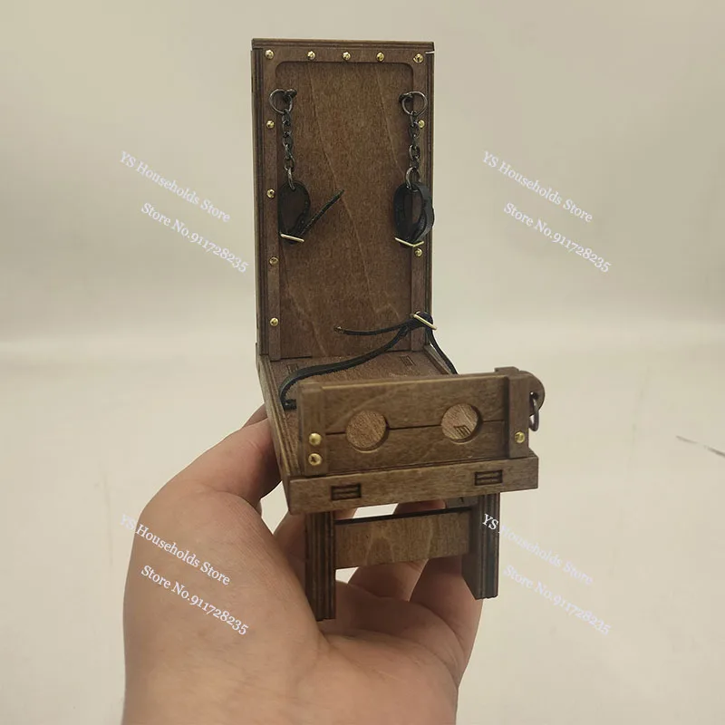 1/12 Soldaat Mini Houten Gereedschap Middeleeuwse Kerker Scène Accessort Straf Model Cosplay Speelgoed Voor 6 "Action Figure Decoratie
