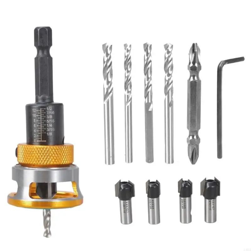 

Набор сверл с зенковкой 24BA, сверло по дереву с зенковкой и сверлом с ограничителем глубины