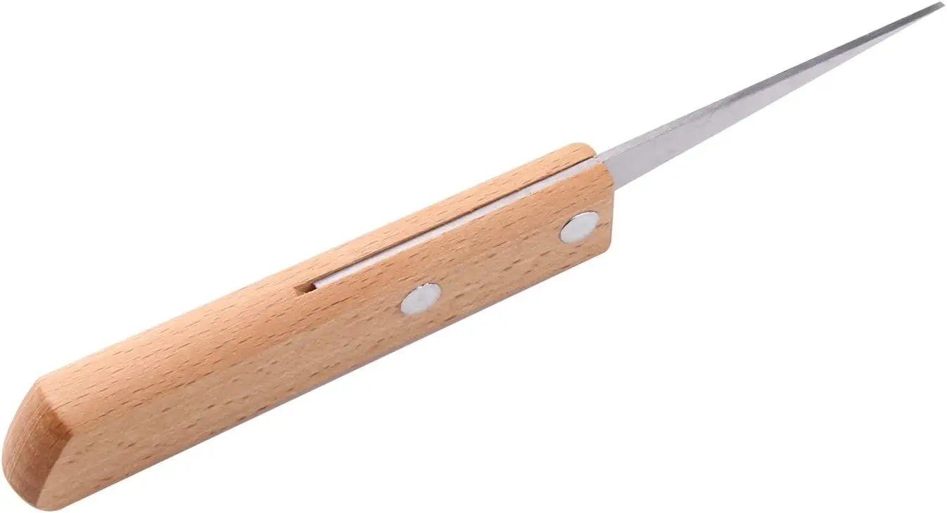 2 uds.-cuchillo de fettling con mango de madera para cerámica/escultura/cerámica/arcilla polimérica tallado modelado arte herramientas de bricolaje