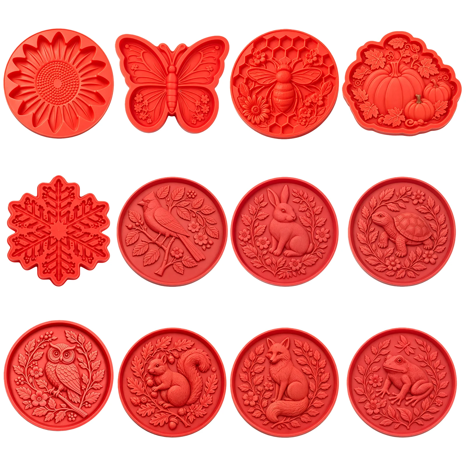 Silicone Sunflower Concrete Reusable Garden Stepping Stone Paver DIY 40x40cm Pathway