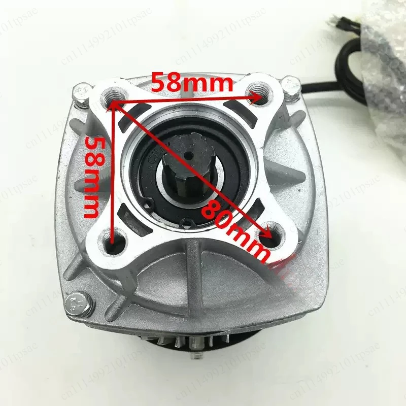 500/1000W 48V brushless gear motor, spline shaft DC permanent magnet brushless motor