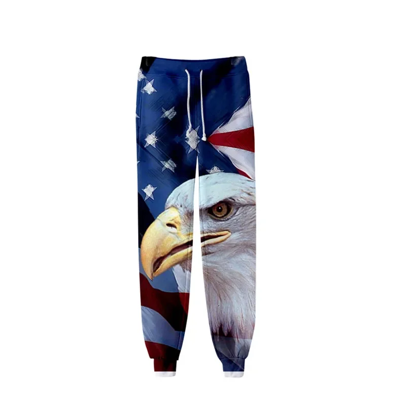 Printed Sweatpants Harajuku Joggers Pants Track Pants Streetwear Men/women Trousers New USA National Flag 3D Pencil Pants